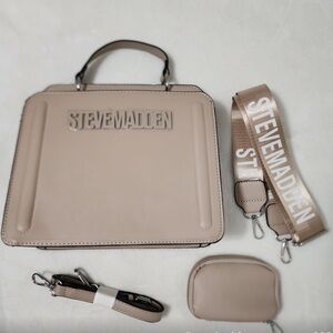 Steve Madden NWT Tan Crossbody Bag Set